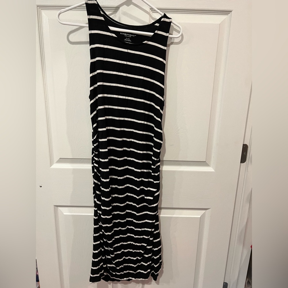 Black and white striped Liz Lange for Target maternity dress - XL
